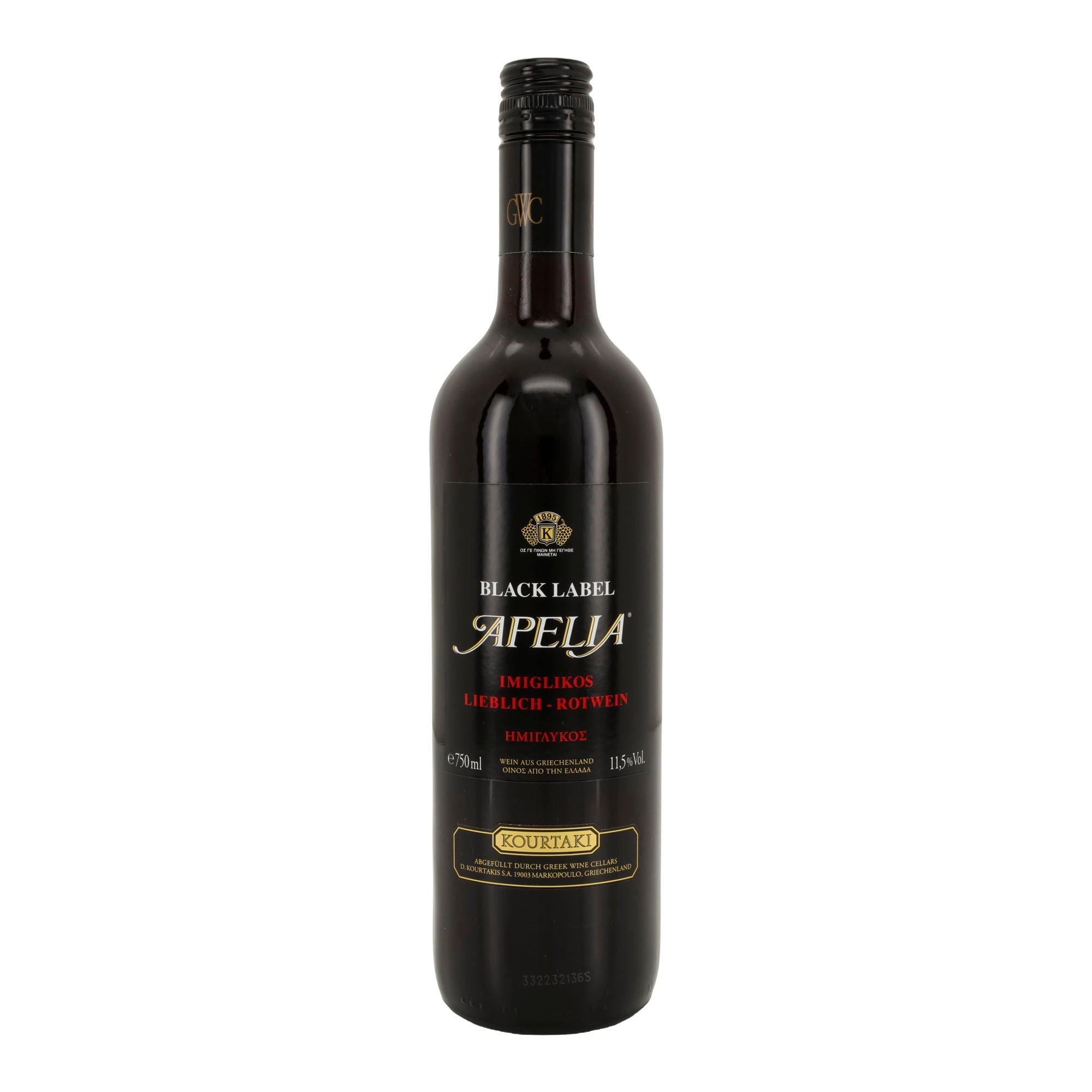 Apelia Weißwein trocken | Griechischer Qualitätswein | 11,5 % vol | 750 ml Kourtakis